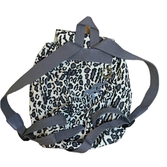 Kipling Gray Animal Print Backpack Medium Size - Picture 2 of 13